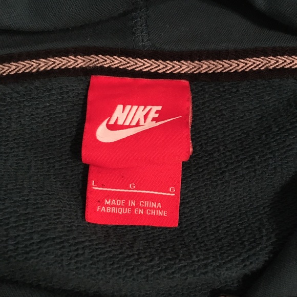 Nike Mens Pullover Hoodie Large Green - Picture 4 of 5